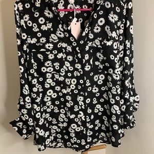 Candies black and white blouse